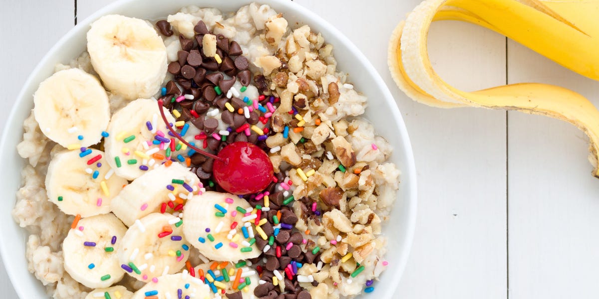 Banana Split Oatmeal