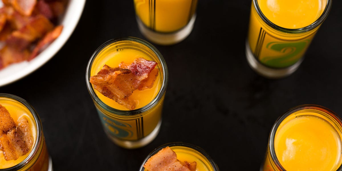 Best Butternut Squash Shooters With Bacon Recipe How To Make Butternut Squash Shooters With Bacon