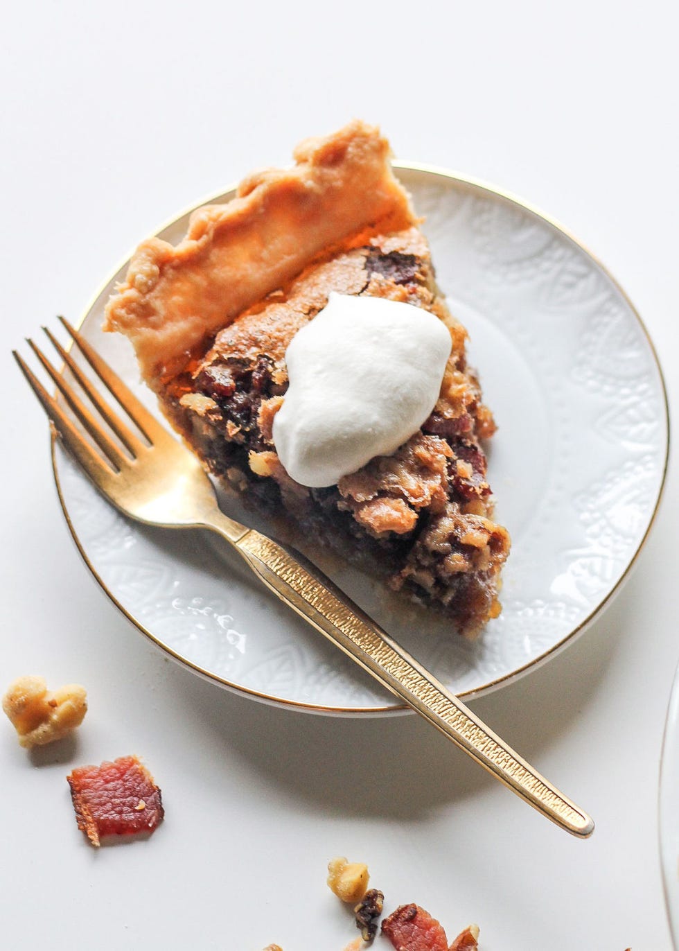Maple Bacon Walnut Pie