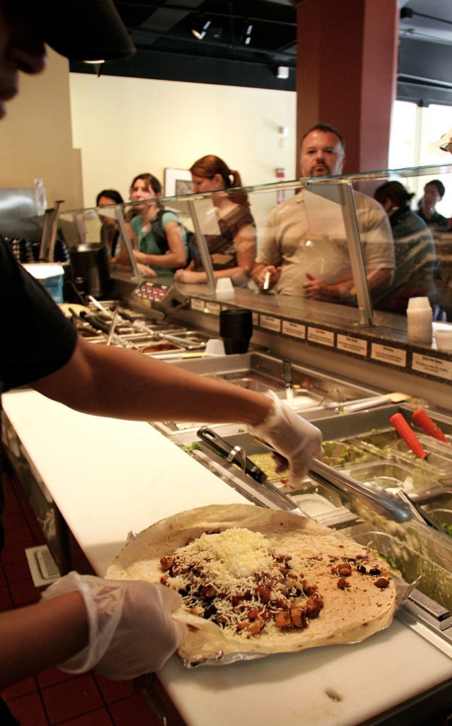 Qdoba food being prepared