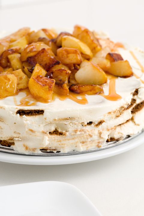 caramel apple cheesecake icebox cake