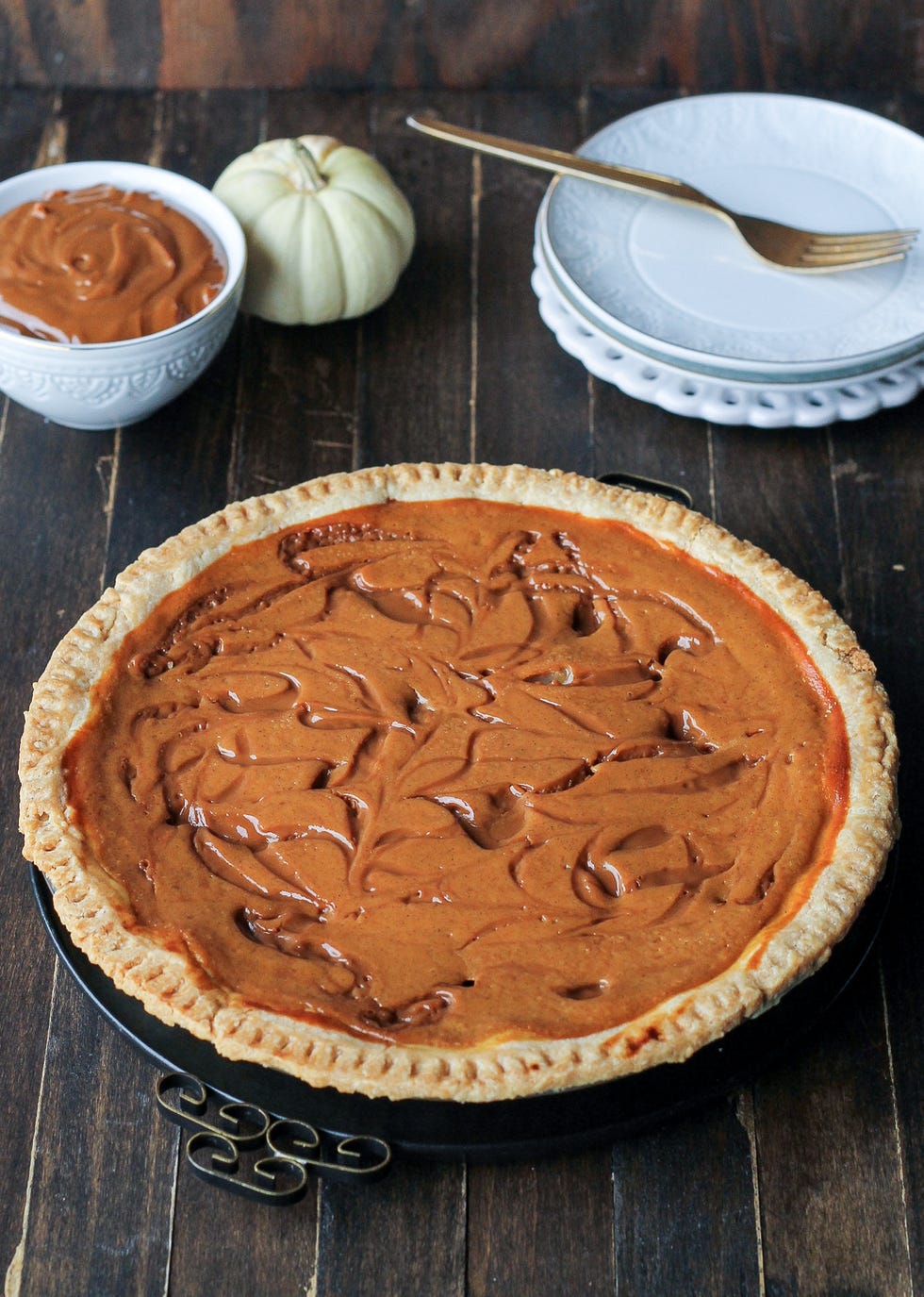 Pumpkin Caramel Pie