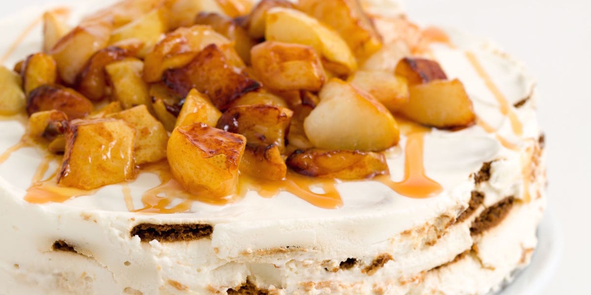 Caramel Apple Cheesecake Icebox Cake