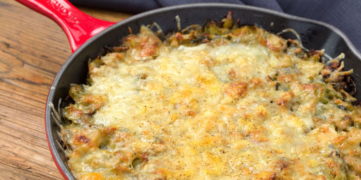 How to Make Cheesy Brussels Sprouts Casserole - Delish.com