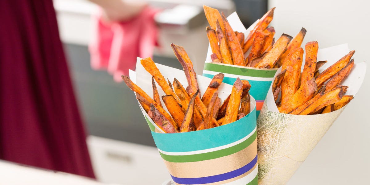 Spiced Sweet Potato Fries with Ranch Crema