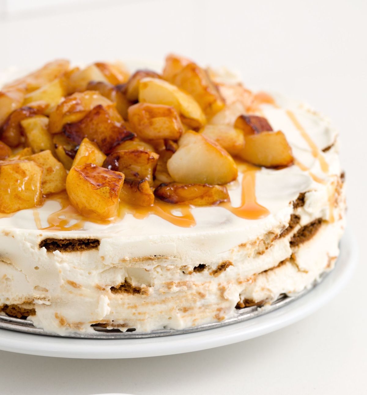 caramel apple cheesecake icebox cake