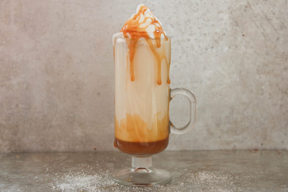 salted caramel white hot chocolate