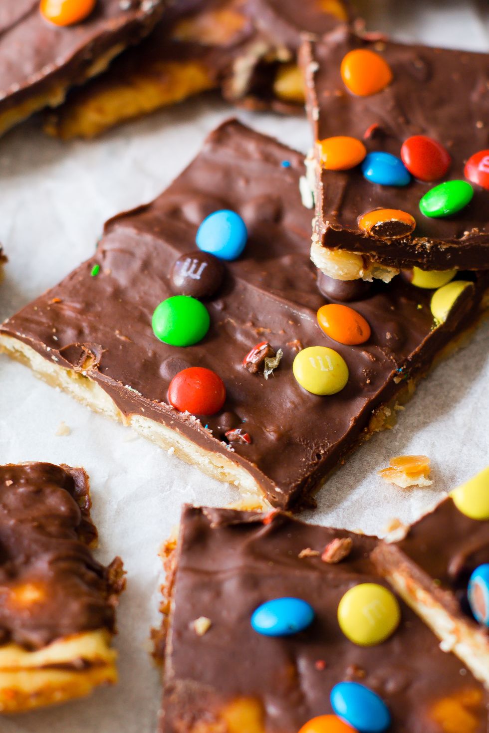 Gourmet M&M Chocolate Bark