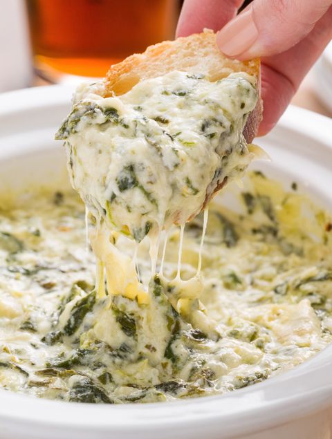 Slow-Cooker Boursin Spinach-Artichoke Dip