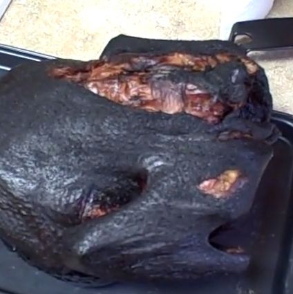 burnt turkey