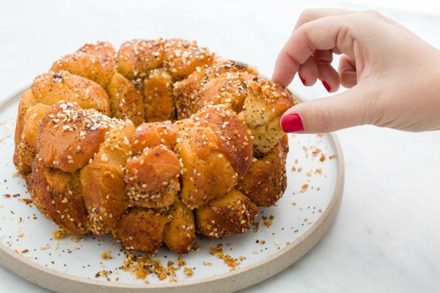 everything bagel monkey bread everything bagel monkey bread