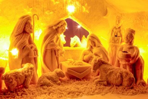 Nativity scene, Sculpture, Heat, Mythology, Felidae, 