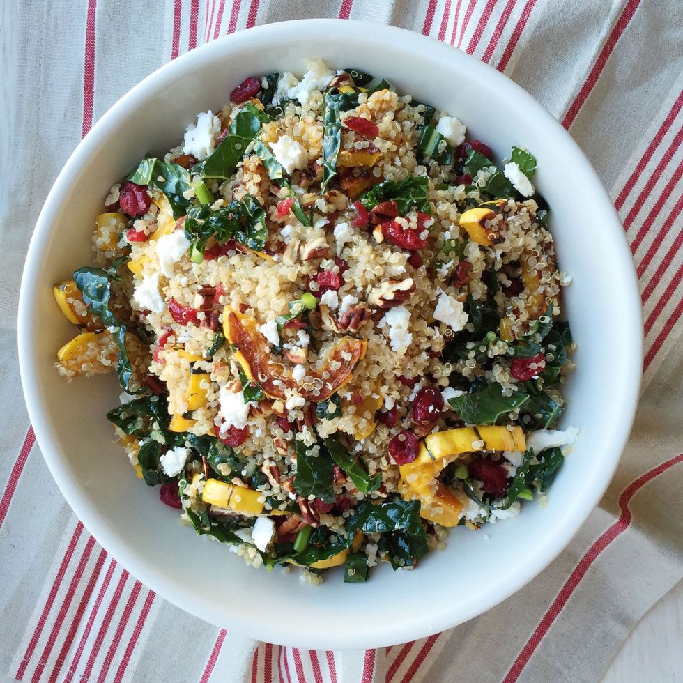 Best Quinoa Salad With Roasted Squash, Dried Cranberries, and Pecans ...