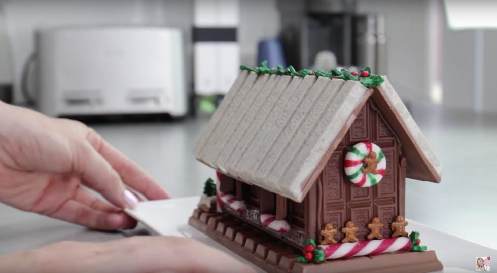 Finger, House, Scale model, Toy, Gingerbread house, Nail, Home, Christmas, Cottage, Gingerbread, 