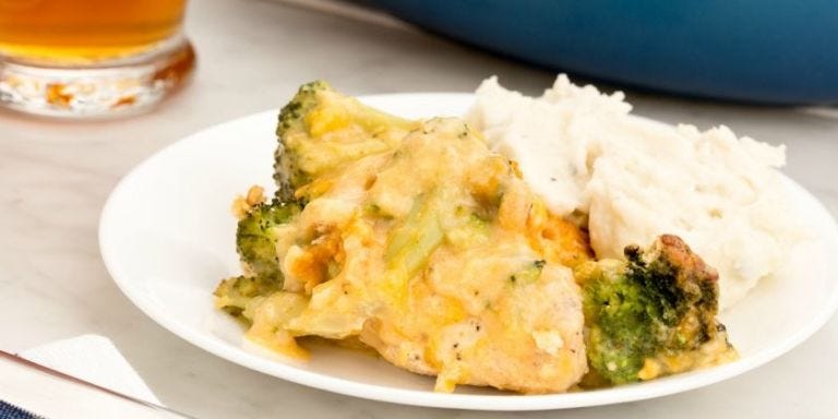 Copycat Cracker Barrel Broccoli Cheddar Chicken - Delish.com
