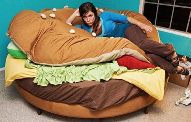 Cheeseburger Bed