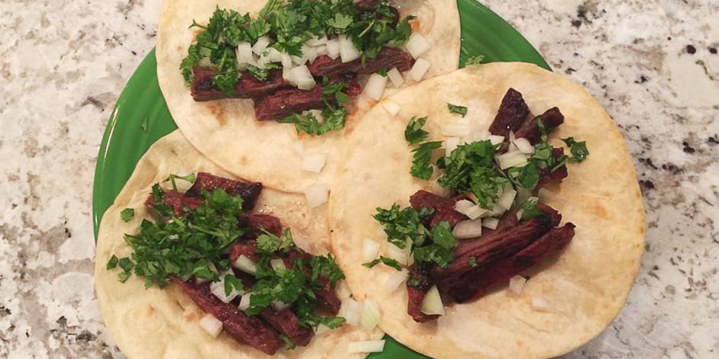 Marinated skirt steak discount tacos