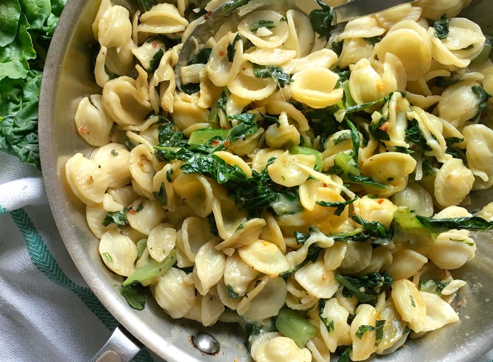 Orecchiette with Garlic Swiss Chard and Fontina
