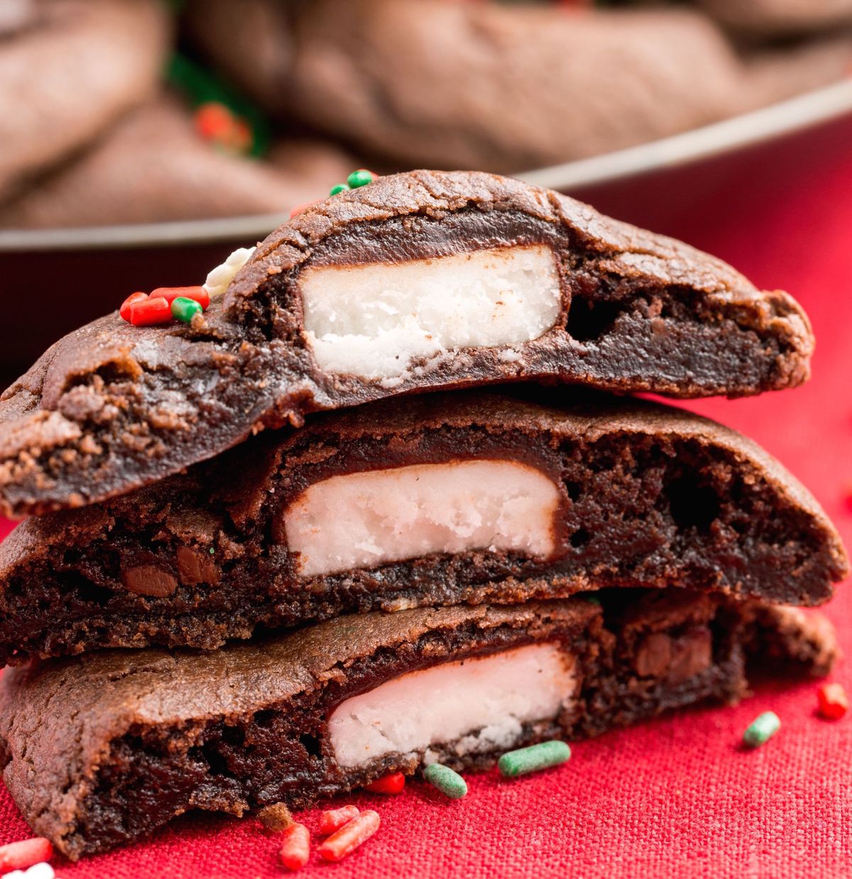delish peppermint patty cookies
