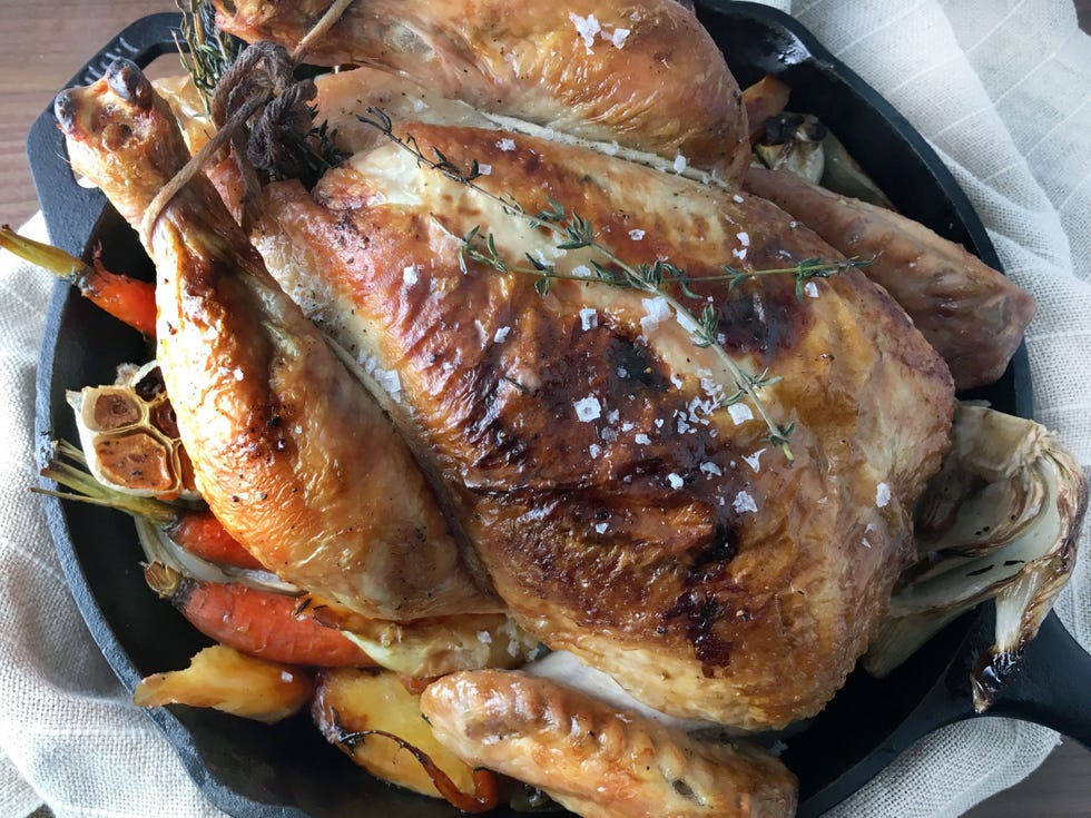 skillet roast chicken and vegetables