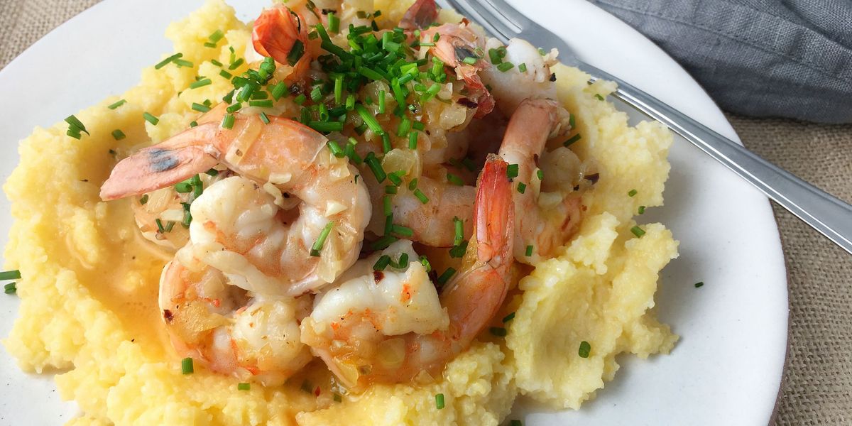 Best Shrimp Scampi with Creamy Polenta Recipe-How to Make 