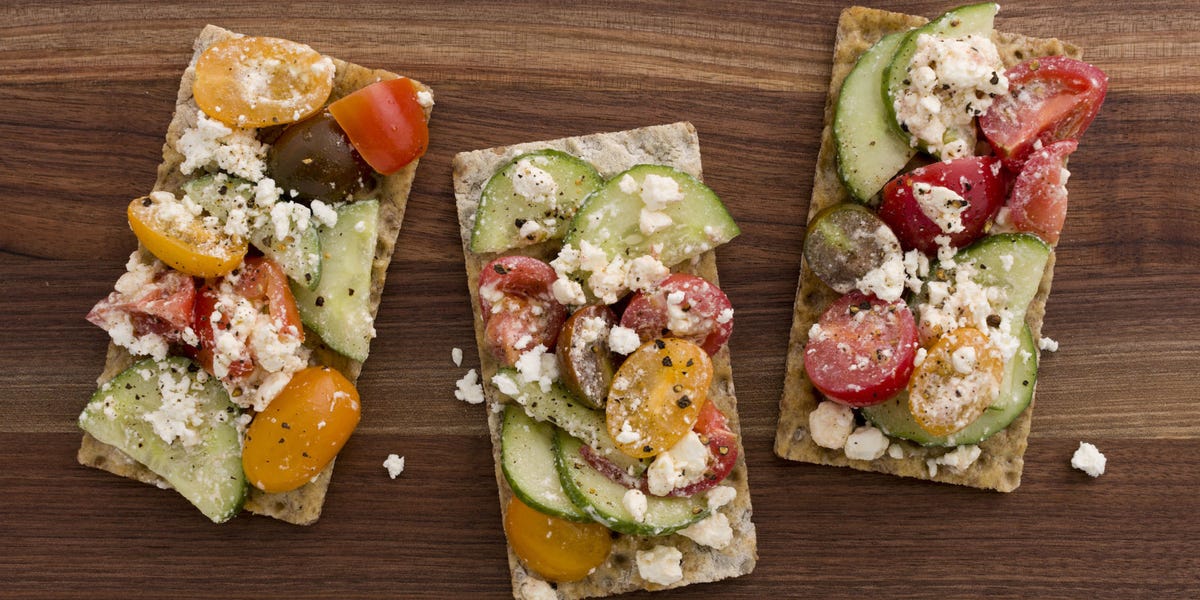 Tomato and Feta "Pizzas"