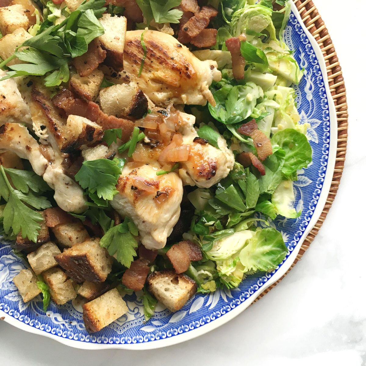 brussels sprout chicken salad delish