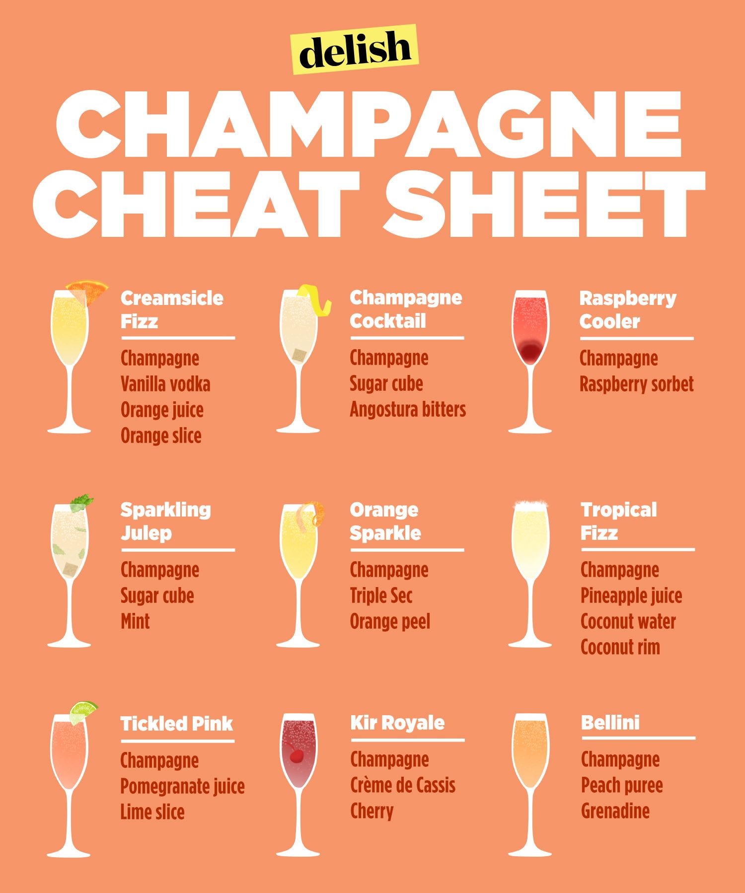 36 Best Champagne Cocktails Easy Sparkling Wine Drink Recipes