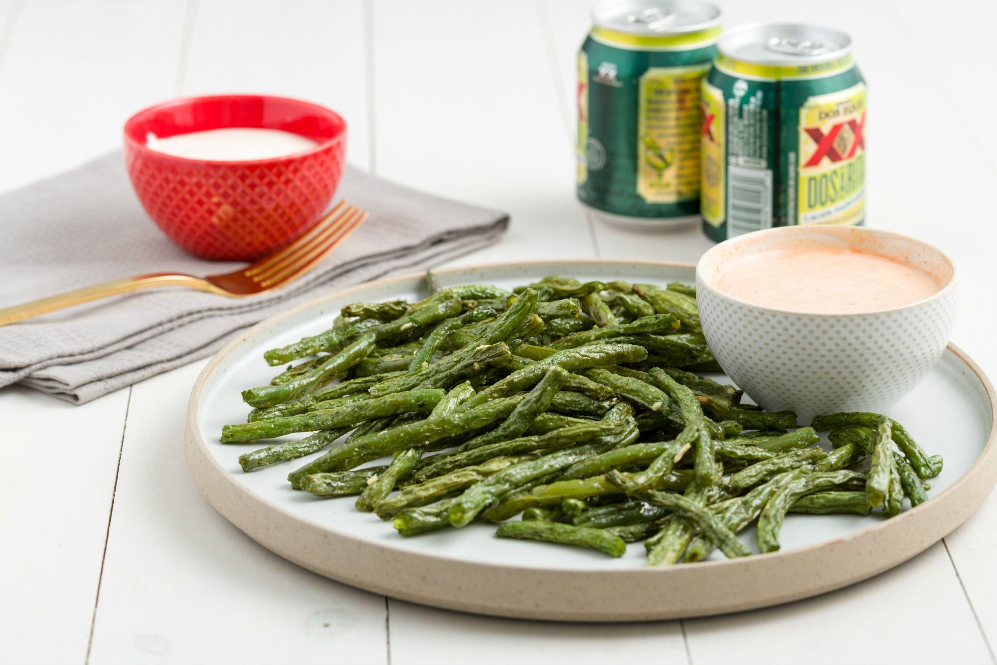 Ranch Roasted Green Bean Fries Recipe Delish Com