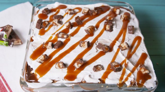 Snickers Lasagna Overhead
