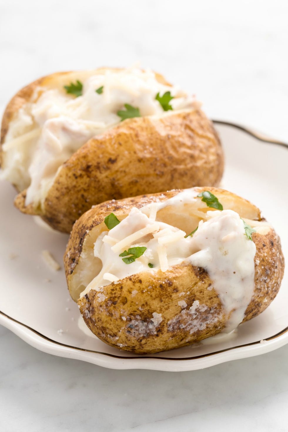 Dish, Food, Cuisine, Potato, Ingredient, Sour cream, Baked potato, Produce, Solanum, Fried food, 