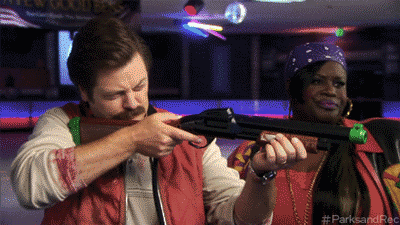 Finger, Fun, Eyebrow, Shooting, Magenta, Violet, Air gun, Sweater, Thumb, Trigger, 