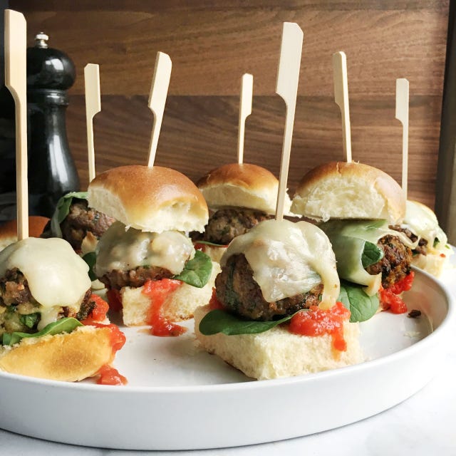 Meatball Sliders - Delish.com meatball sliders
