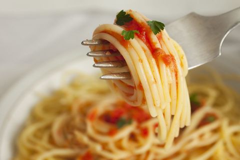 Spaghetti Twirl Close-Up