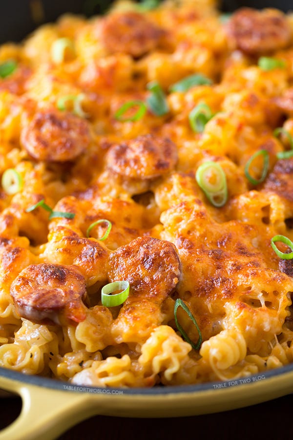 Spicy Sausage Pasta Bake