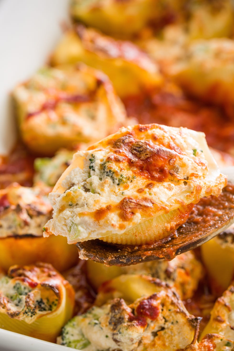 stuffed shells broccoli sausage