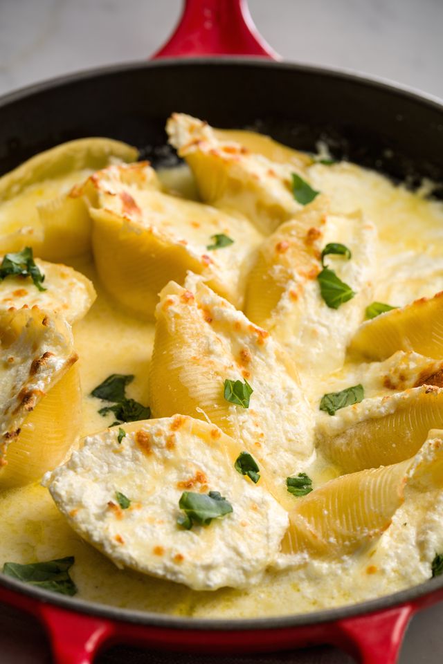 Best Four-Cheese Stuffed Shells Recipe - Best Cheesy Stuffed Shells Recipe