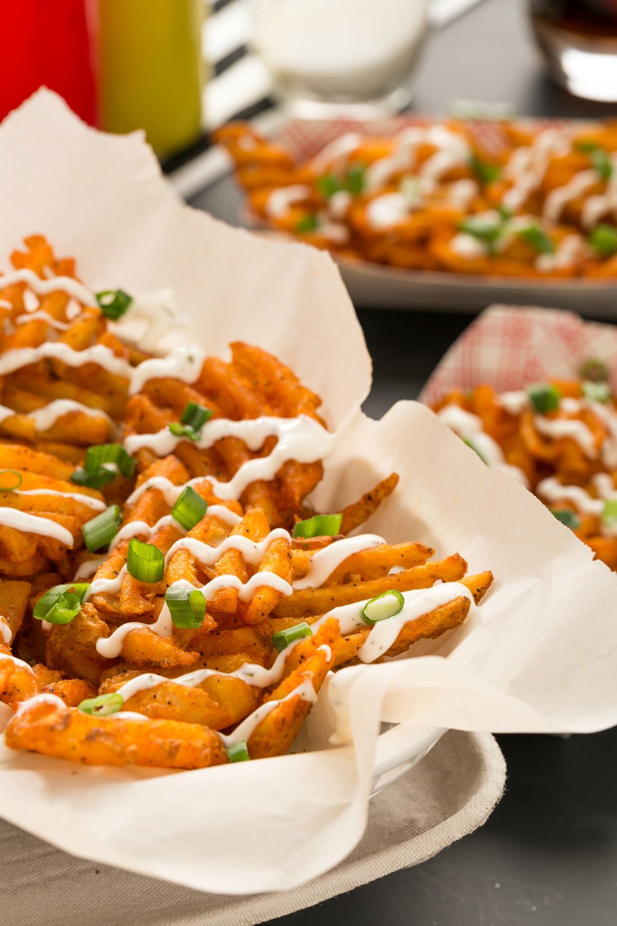 Buffalo Ranch Waffle Fries Best Super Bowl Snacks Delish Com