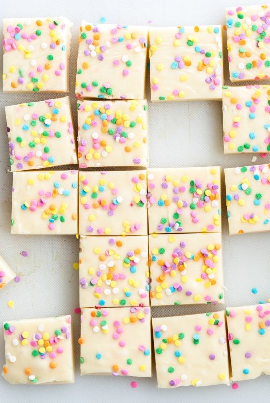 birthday cake fudge