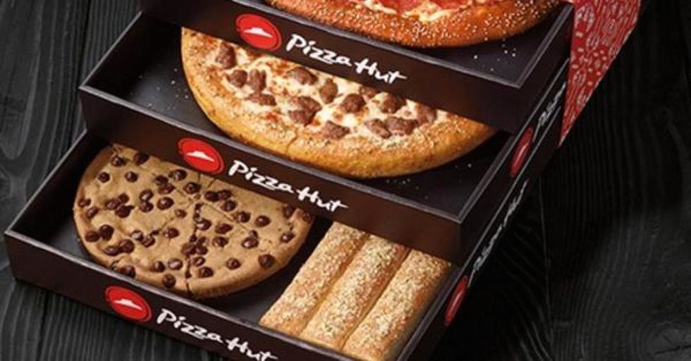 Pizza Hut Triple Treat Box