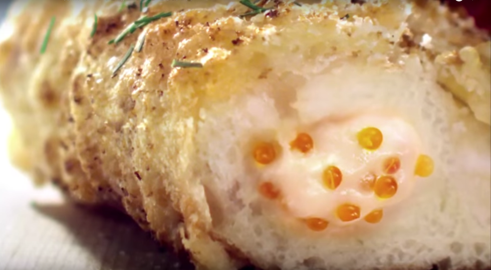 Pizza Hut Flying Fish Roe and Cream Cheese Crust
