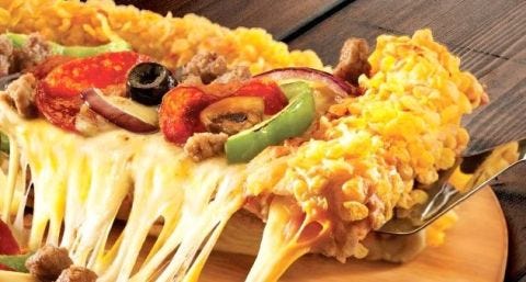 Pizza Hut Kuwait Corn Flake Crust