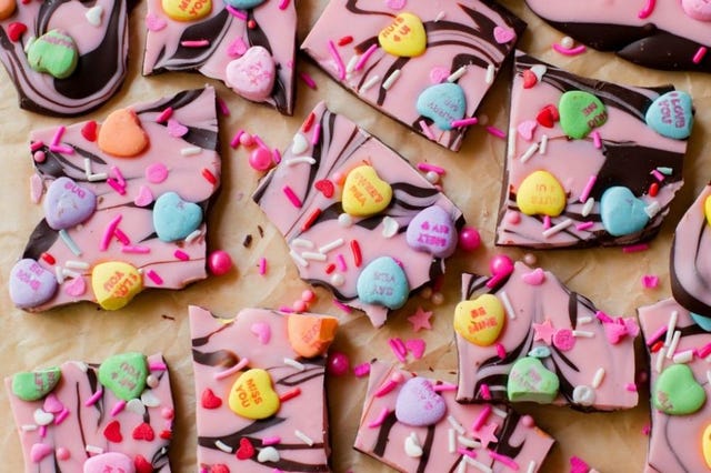 Candy Heart Bark