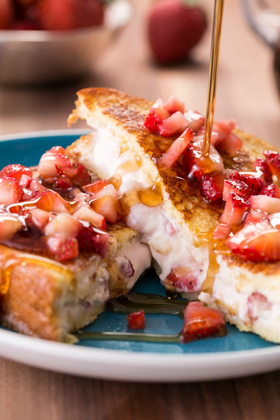 strawberry cheesecake stuffed french toast