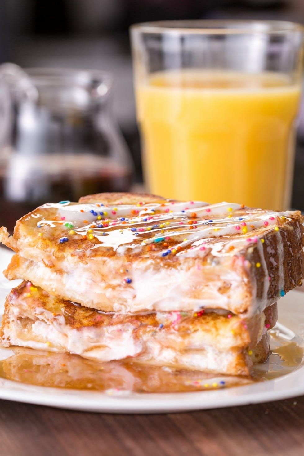 birthday cake stuffed french toast