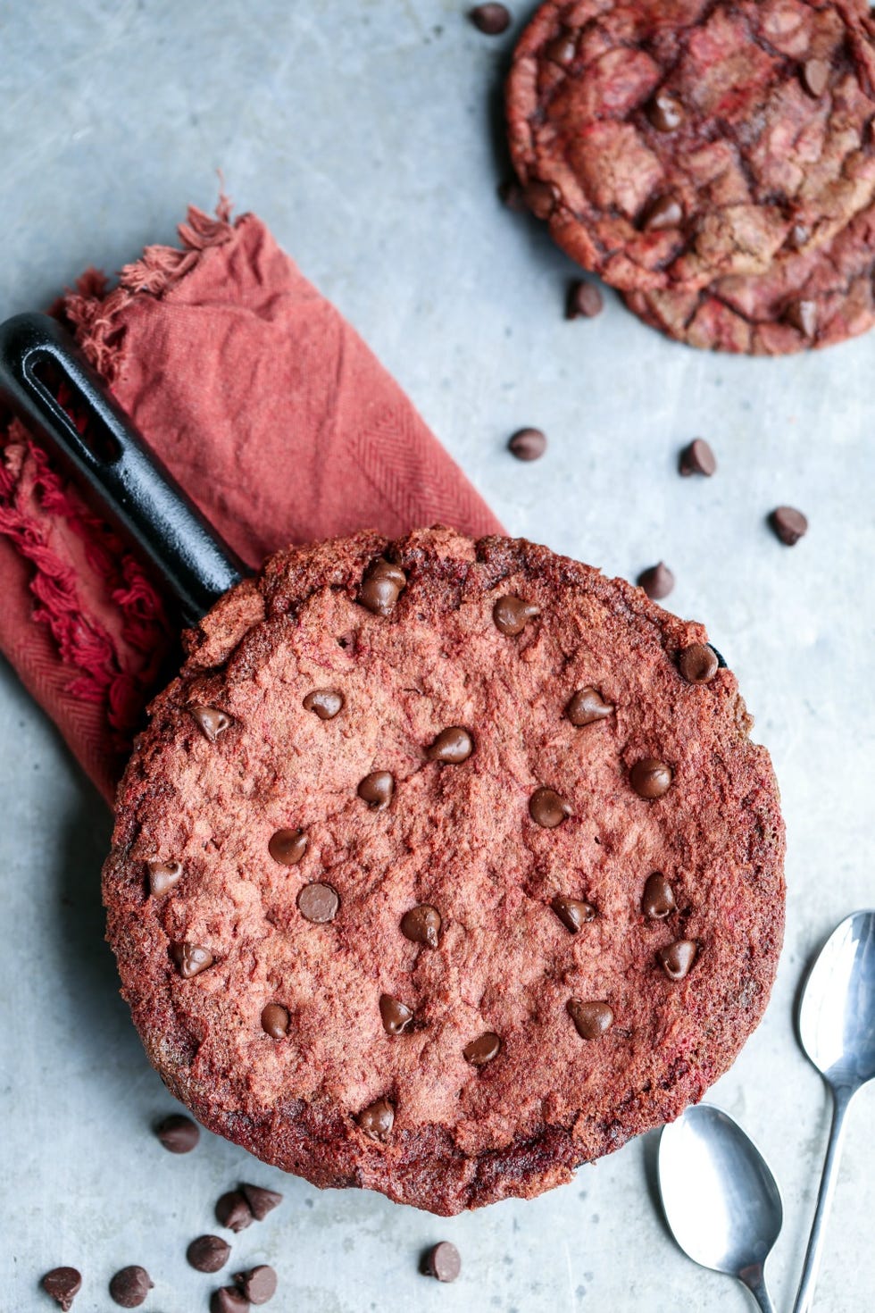Red Velvet Nutella Skillet