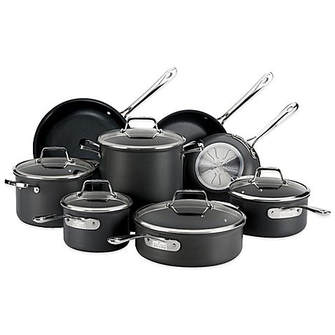 bedbathbeyond all clad nonstick hard anodized cookware set