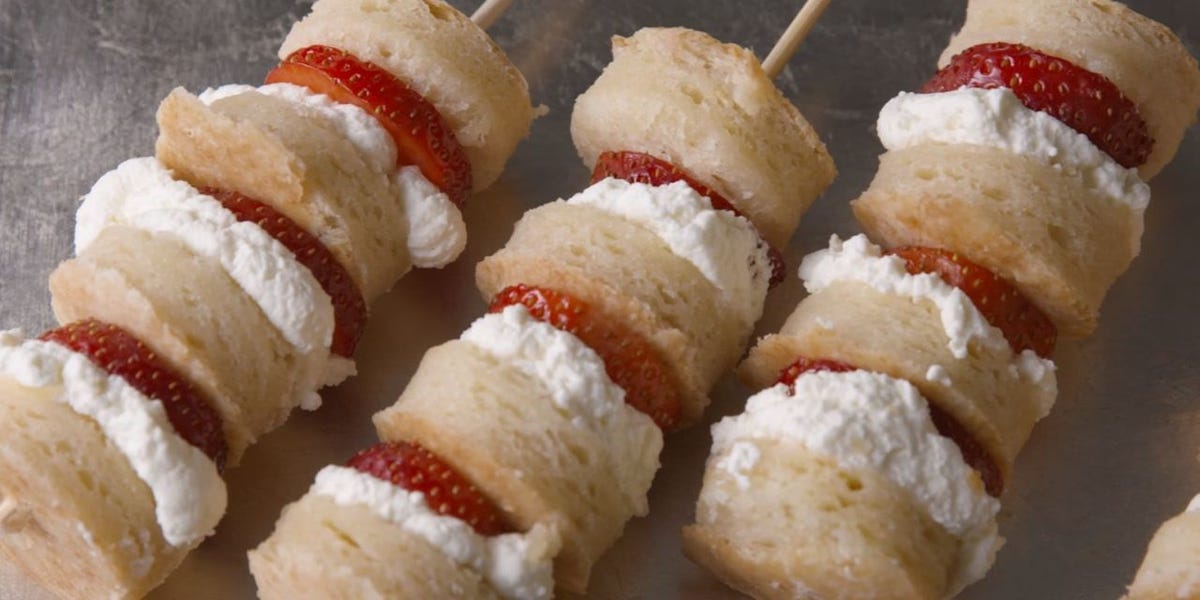 Strawberry Shortcake Skewers