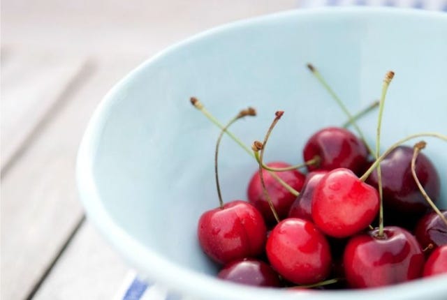 Cherries in Bowl