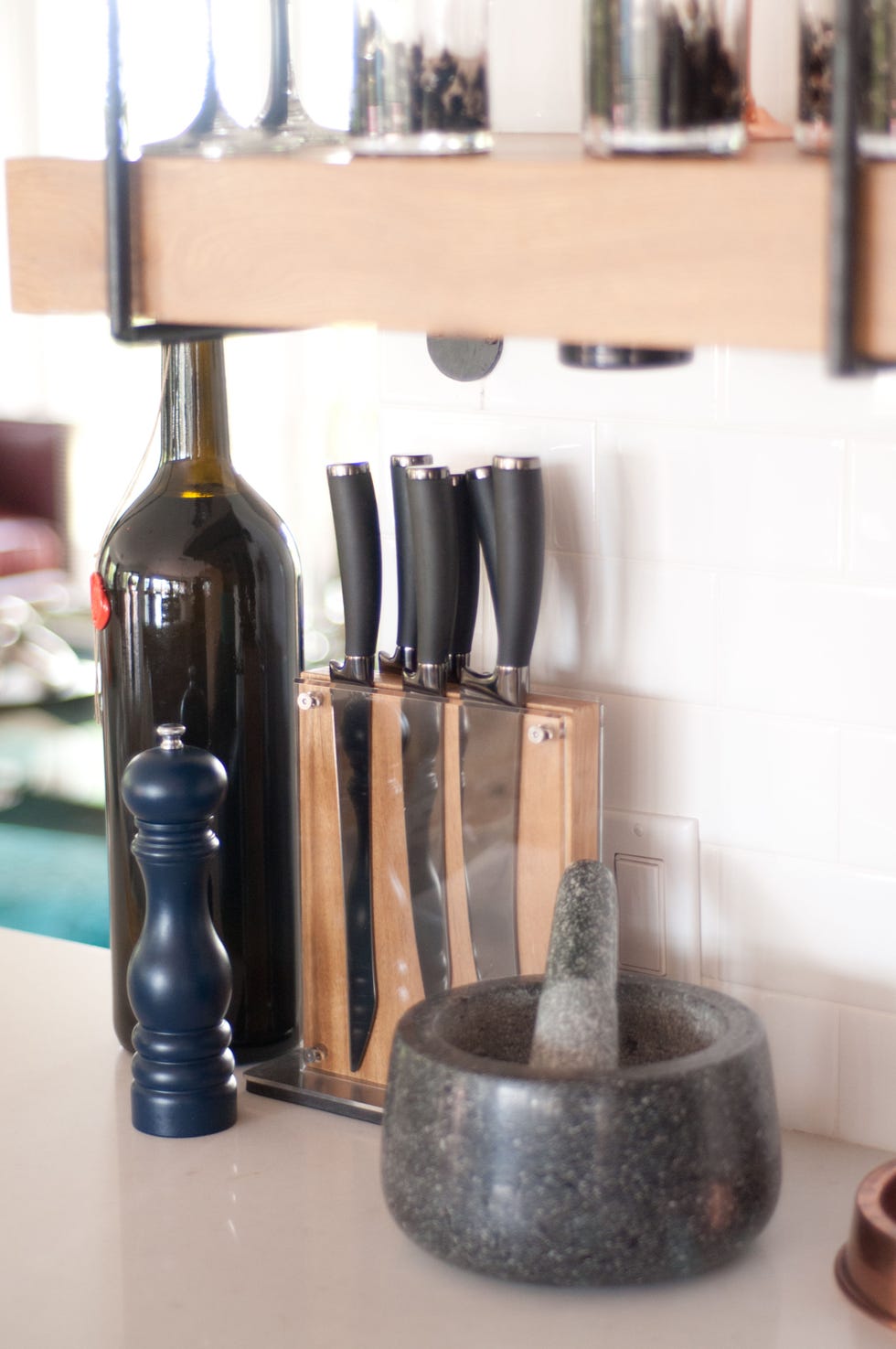 Barware, Bottle, Collection, Shelving, Shelf, Glass bottle, Kitchen utensil, Still life photography, 